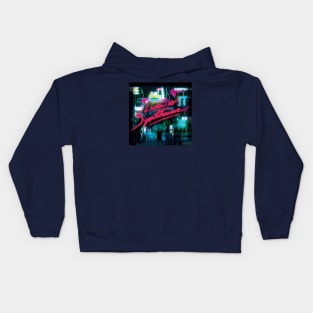 Listen to Synthwave - Shadows in the City Kids Hoodie